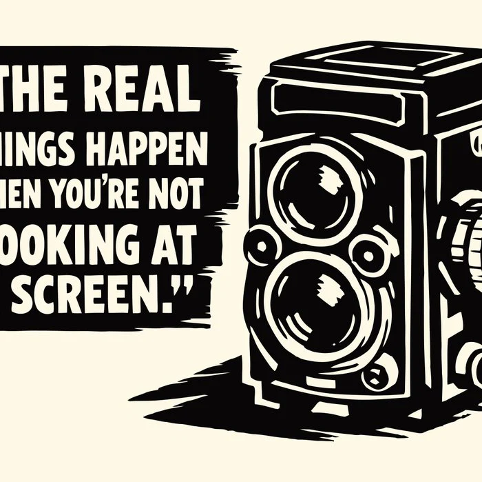 Analog Photography Quote Poster